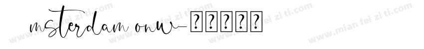 Amsterdam onw字体转换
